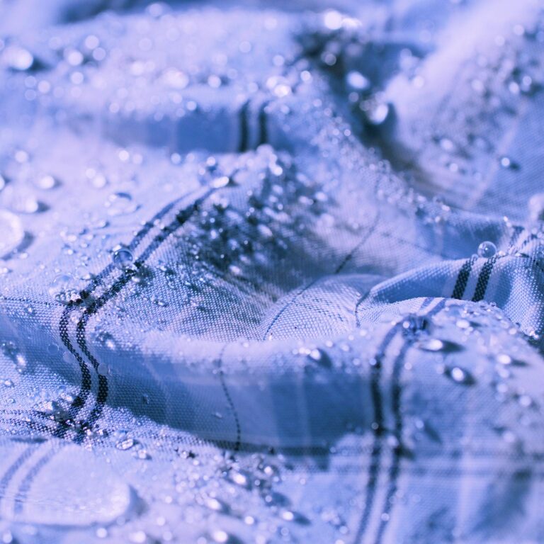 Fishing Shirt close up with water beading off